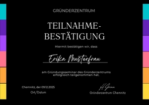 Abschlusszertifikat Urkunde